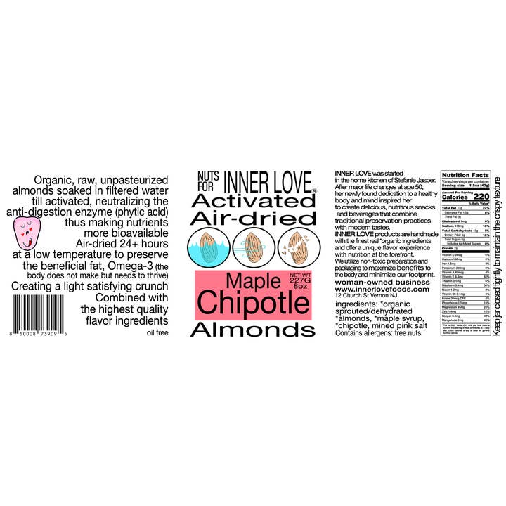 Nuts for INNER LOVE - Wholesale Nuts - Chipotle Maple Almonds2