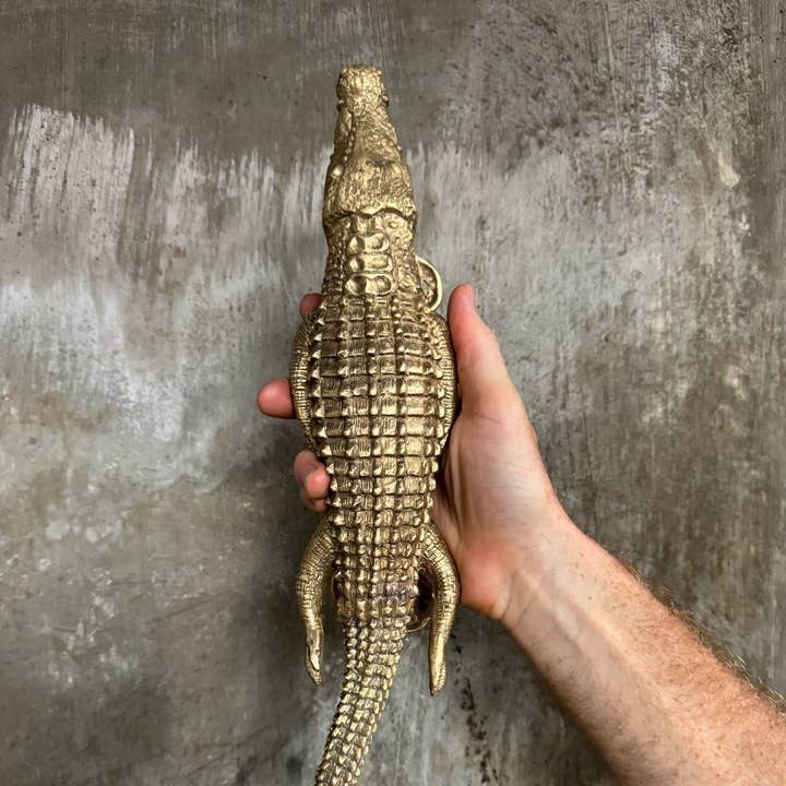 Bronze Betty - Wholesale Knob/pull - Crocodile, Alligator Door Handle, 40cm0