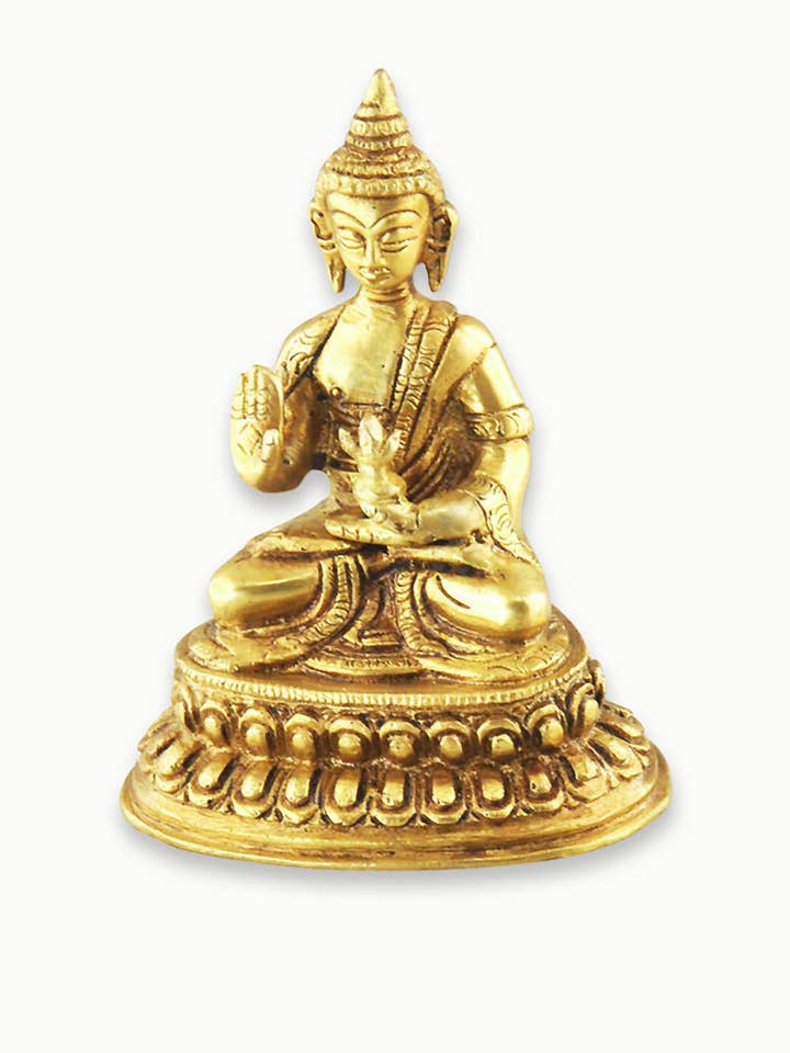 Estatua de bronce del Buda de la Medicina de Sivalya Blessings, 4,5 pulgadas para venta al por mayor de Sivalya