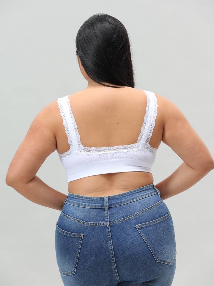 Leto Accessories - Wholesale Bralette - Women's - Curve Chic Lace Bralette for Plus Sizes - Get Yours!7