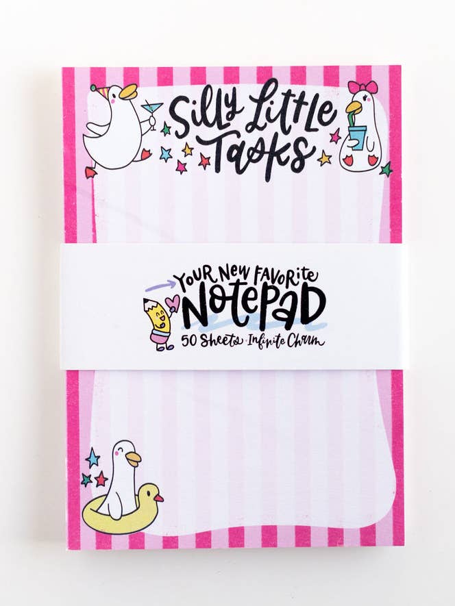 Fåniga små uppgifter anteckningsblock – Söt anka att-göra-lista papper för wholesale av NatterDoodle