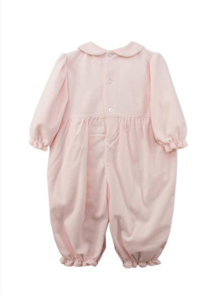 Julius Berger & Carriage Boutique - Wholesale Jumpsuit - Baby - Carroage Boutique Smocked Teddy Bear Pink Baby Girl Longall