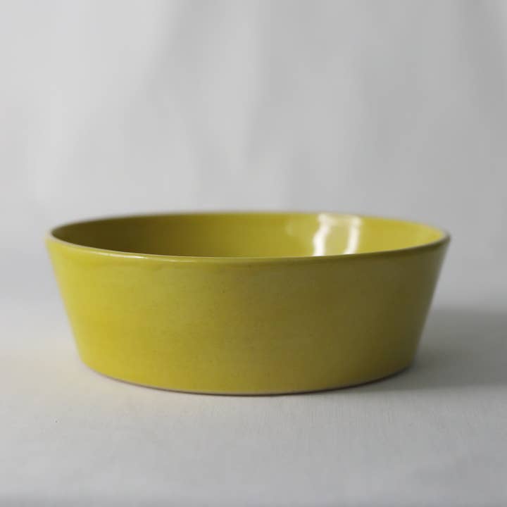 Sun Yellow Classic Pasta Bowl for wholesale by Katie L Thompson Designs