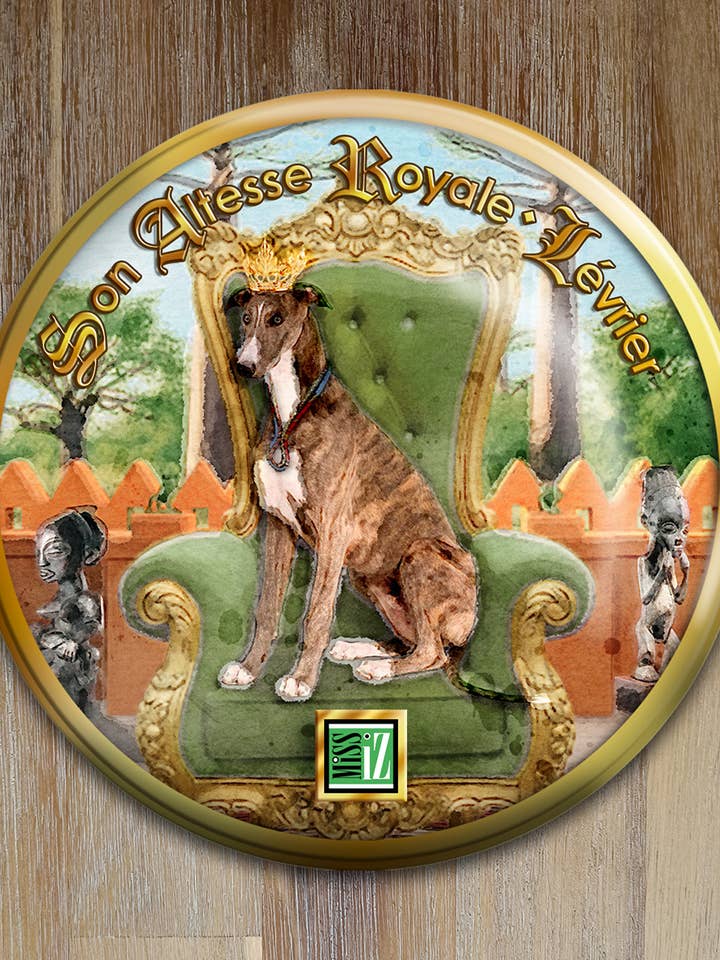 Espelho de bolso > Cão: GALGO por atacado de Miss Iz