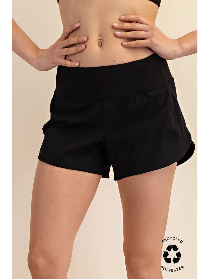 Rae Mode - Wholesale Athletic Shorts - Women's - STRETCH WOVEN 2 IN 1 ACTIVE SHORTS