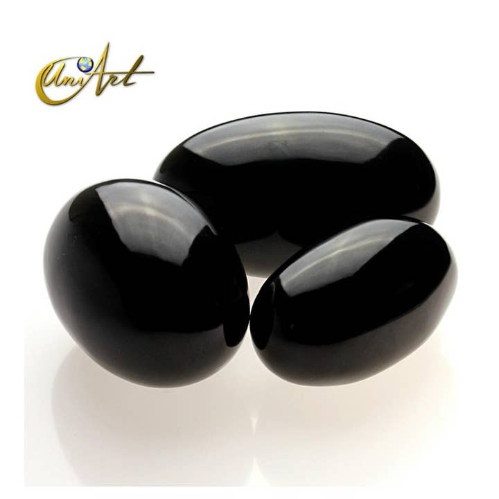 UniArt - Wholesale Spiritual Stone/Crystal - Black Obsidian - Shiva Lingam0