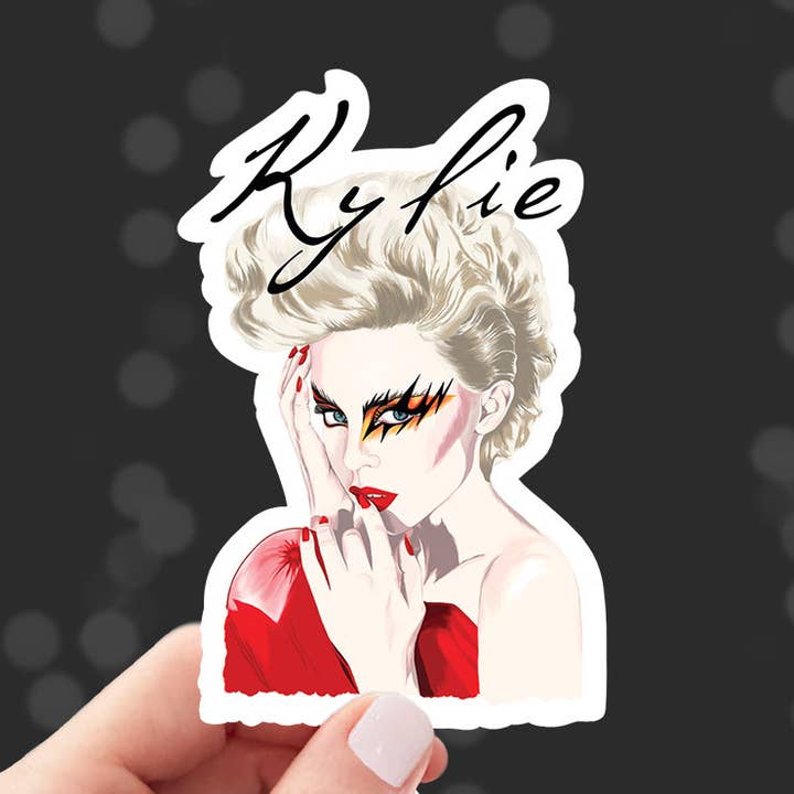 Kylie Minogue "2 Hearts" Sticker for wholesale by Fancypantsrodgers Illustration