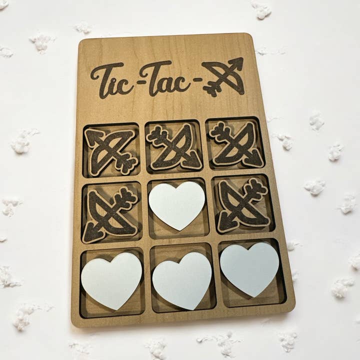 Tic Tac Toe | Hearts & Bows • Ws for wholesale by Griswold's Galore