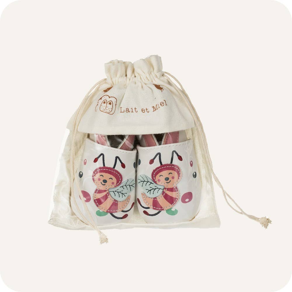 LAIT ET MIEL - Vendita all'ingrosso Pantofole - Neonati - Pantofole in pelle per neonati - Ape5