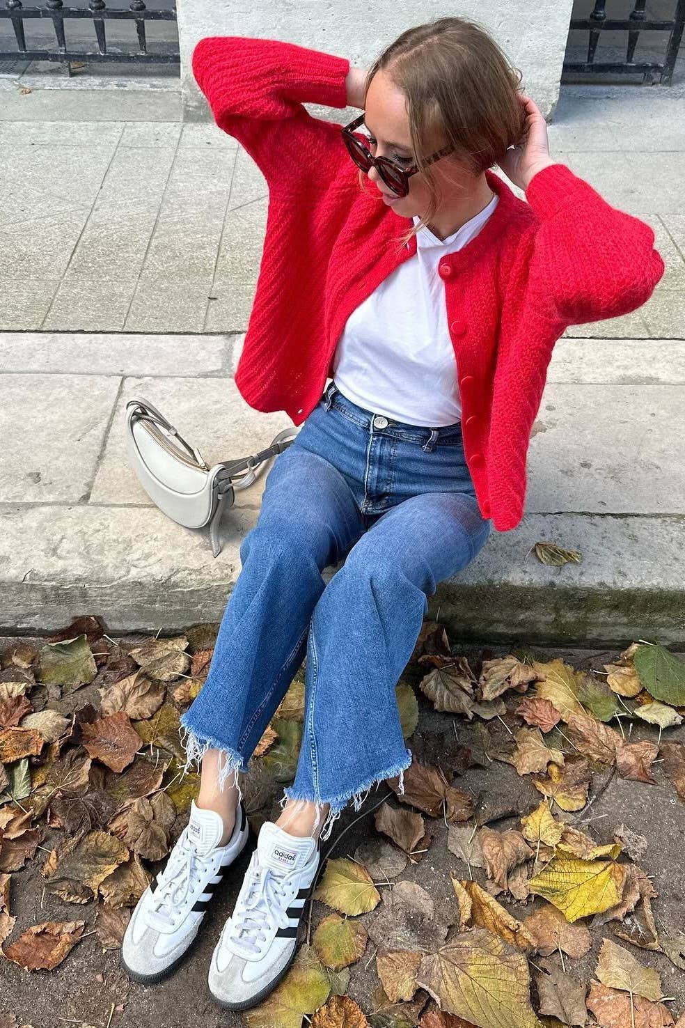 Rosa Clothing - Wholesale Cardigan - Women's - chunky crewneck knit Cardigan19