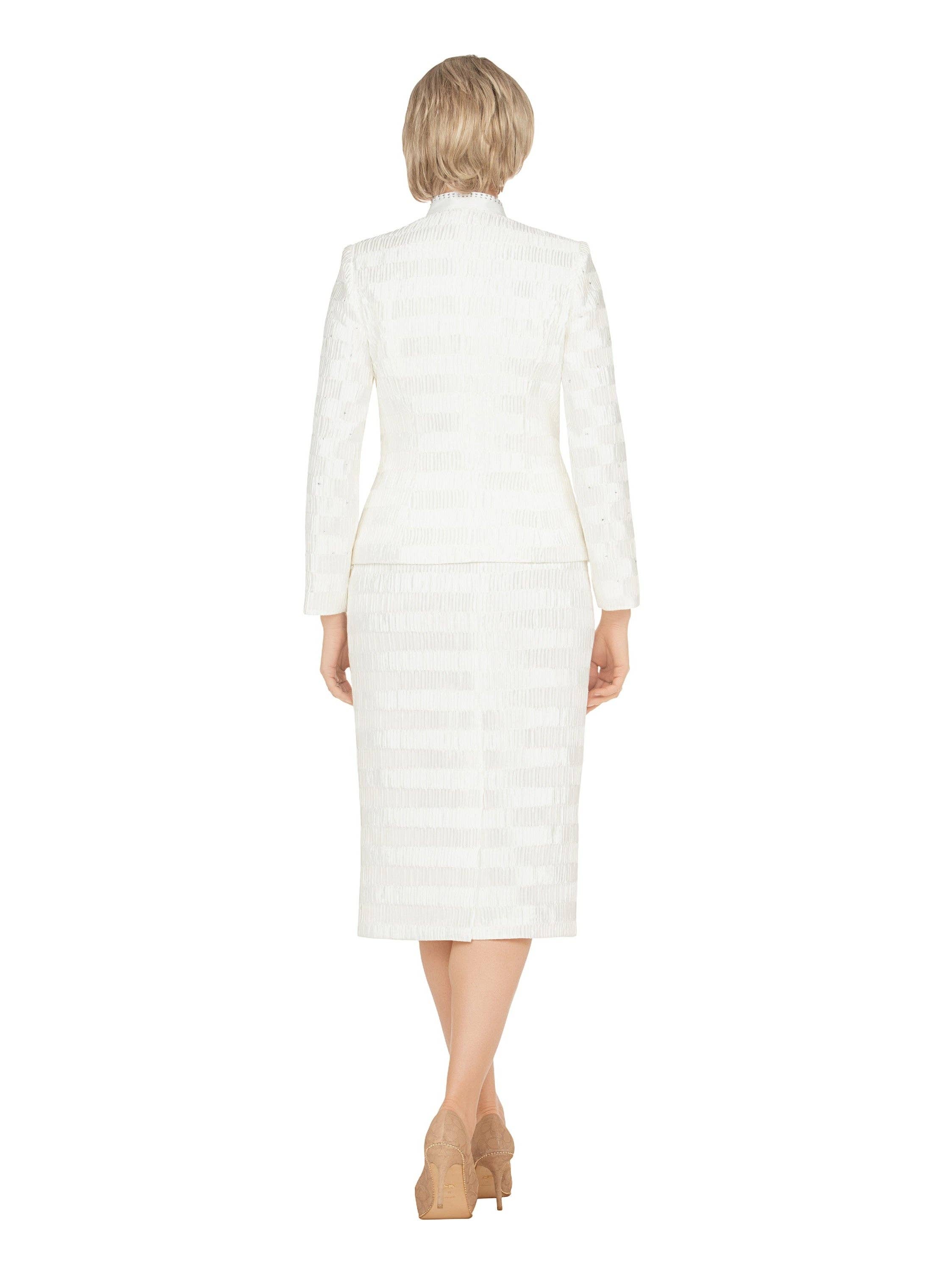 Giovanna - Vente Tailleur – femme - Ensemble de costume 3 pièces en satin froissé classique-Plus3