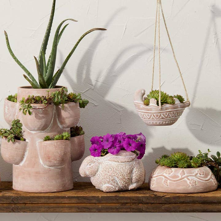 SERRV International - Wholesale Plant Pot - Terracotta Strawberry Planter Tower