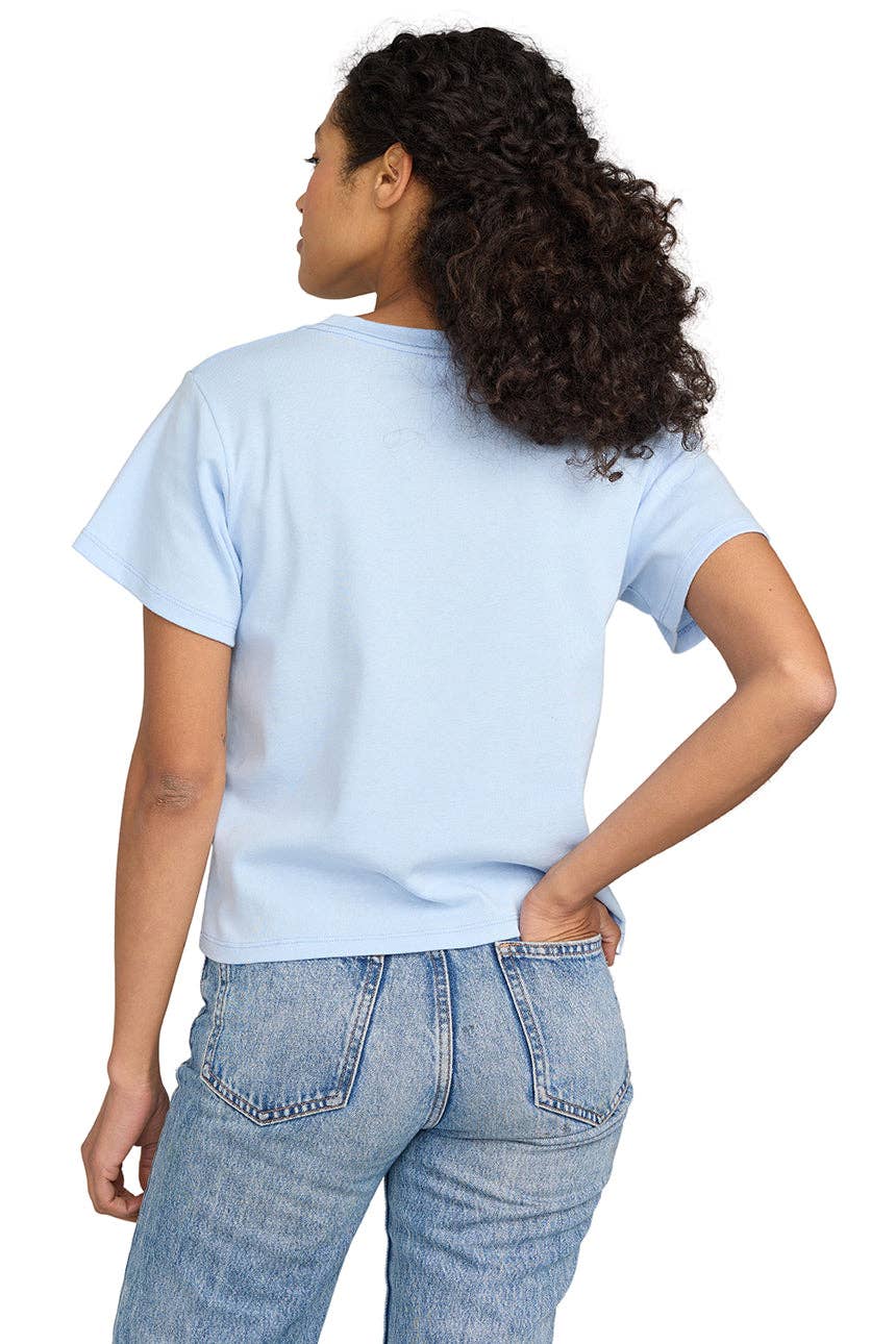 US Blanks - Wholesale T-Shirt - Women's - Baby Rib Crop Tee - 100% Organic Cotton 1x1 rib, 5.7 oz11