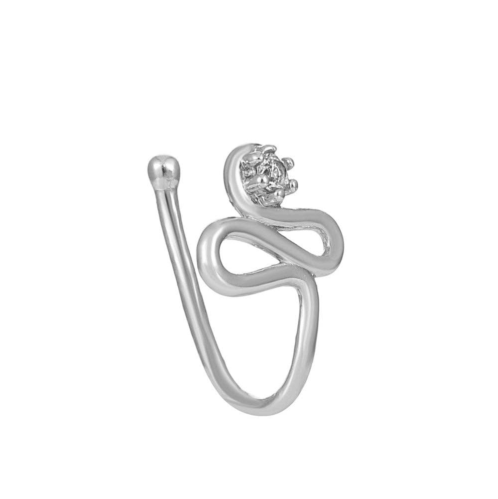 SALINA TRADING INC - Wholesale Neusring - U-vorm Ster Hart Kroon Niet-piercing Neusring90