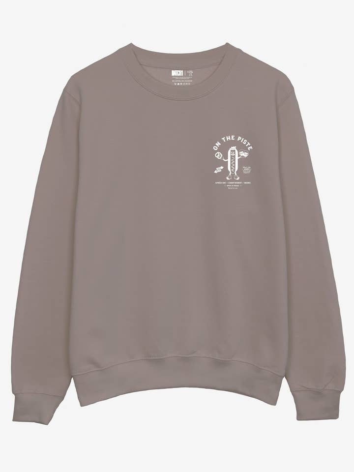 Felpa "On The Piste" in Mocha per la vendita all'ingrosso da parte di batch1
