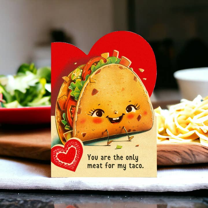 Bad Betty Greeting Co. - Wholesale Valentine's Day Card - You Are the Only Meat for My Taco - Funny Valentine's Card3