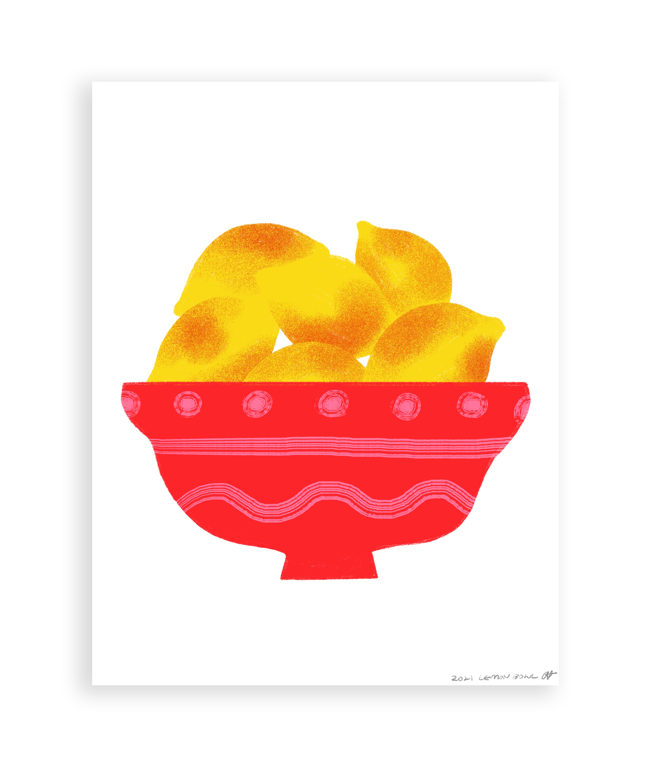 Allison Poplett - Wholesale Art Print - Lemon Bowl Art Print0