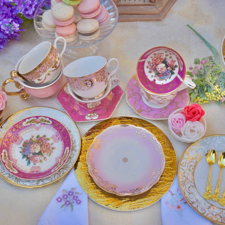 All Little Cute Things – Großhandel Teeservice – Unterschiedliche Teetassen aus der Regency-Ära für Catering, elegante Partys4