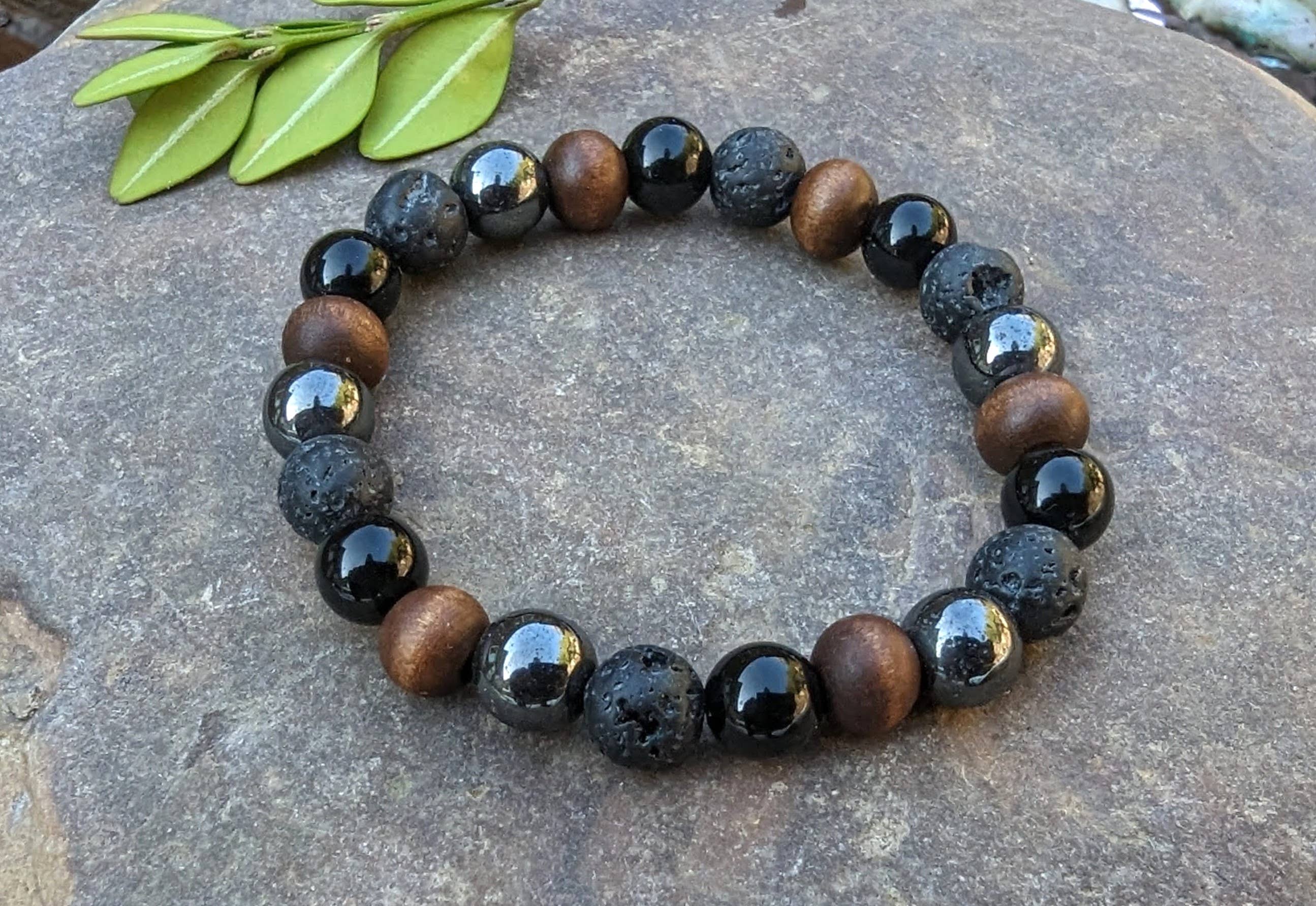 Coconut Quartz – Engroshandel Perlearmbånd – Neutral aromaterapi armbånd Onyx hæmatit træ armbånd1