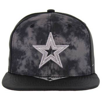 S & J Gift Inc - Wholesale Flat Brim Cap - Unisex - SM470 STAR SNAPBACK CAP2
