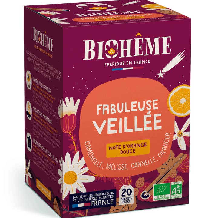 Biohême - Wholesale Health/Detox Tea - Fabulous Evening Infusion - X20 Tea Bags