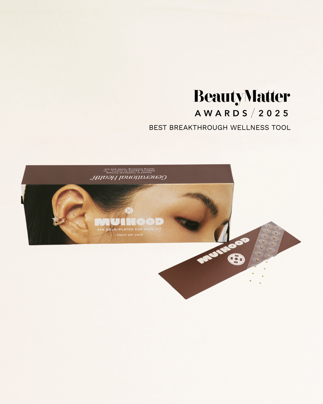 Muihood - Wholesale Acupuncture Supplies - 24K Gold Plated Ear Seed Kit0