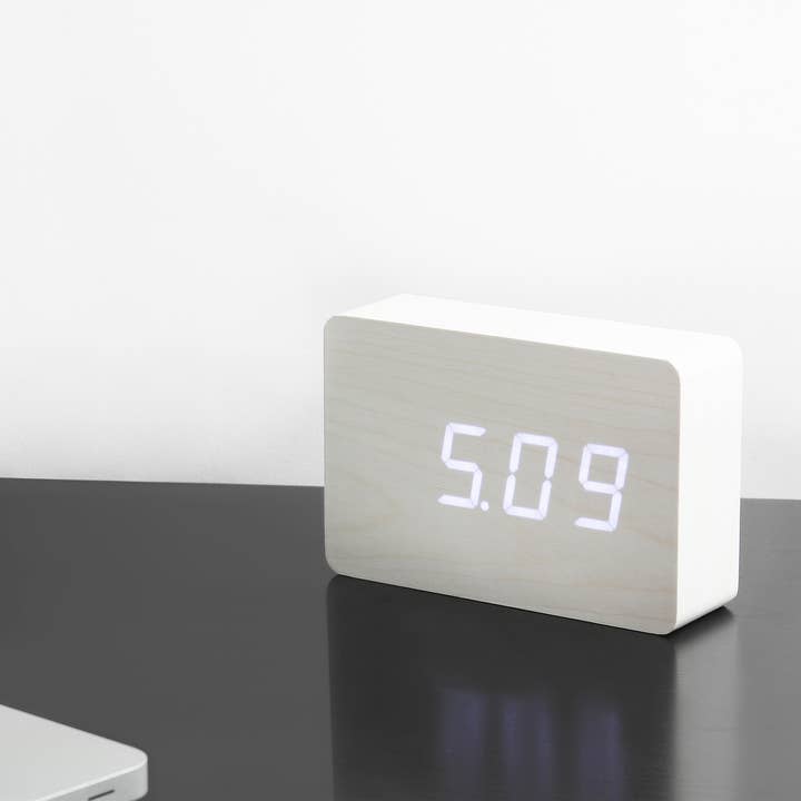Gingko Design – wholesale Alarm clock – Gingko Brick Click Alarm Clock10
