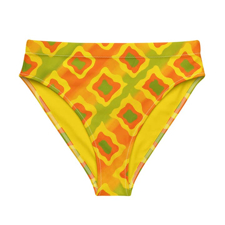 Bas de bikini taille haute Mud Flats pour la vente par Palet Theory