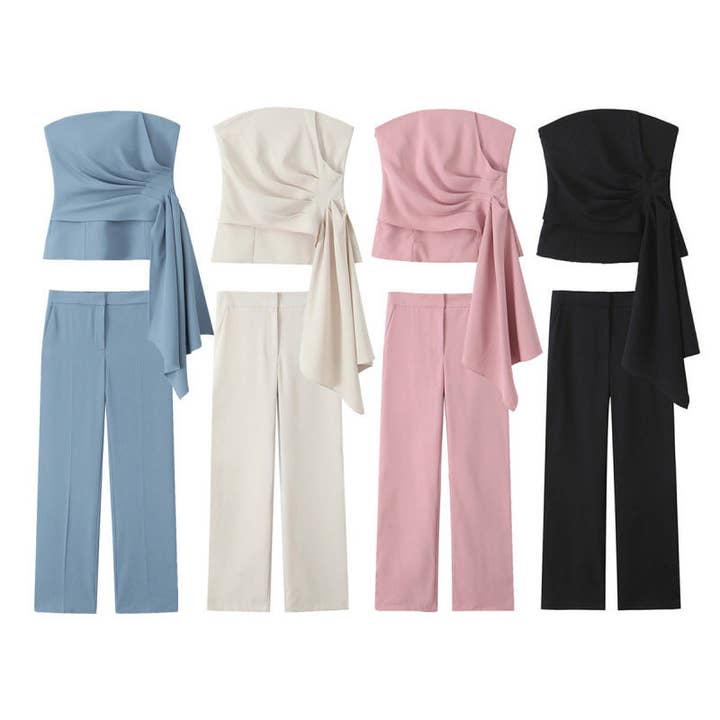 Fall 25 European Corset Top Pants Set for wholesale by Marayn