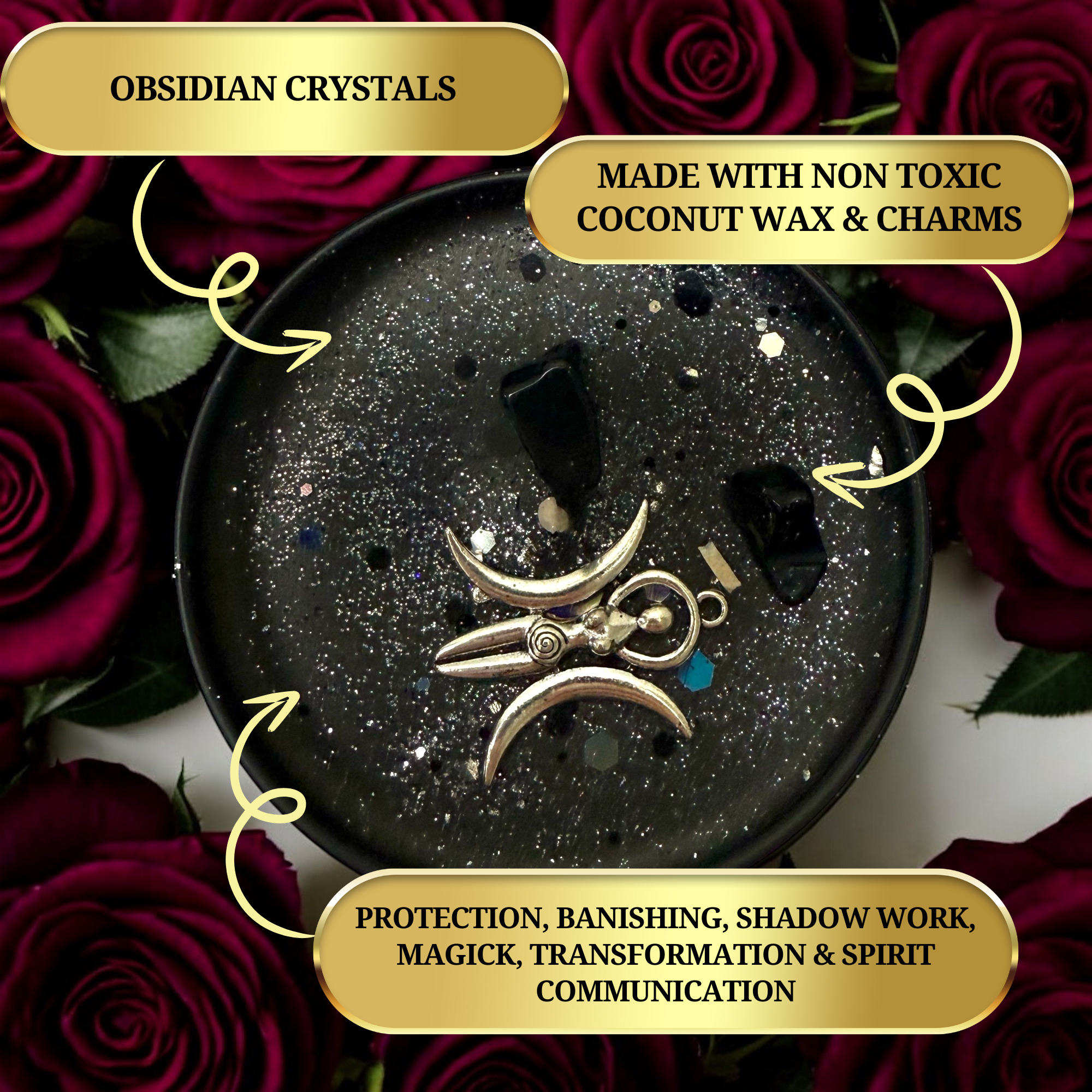 The Goddess of Flame - Wholesale Travel Candles - Hekate (Hecate) Conjuring Spell Candle2