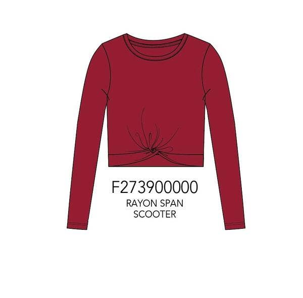 Paper Flower - Wholesale T-Shirt - Kids - Twisted front crop tween fashion top - Scooter4