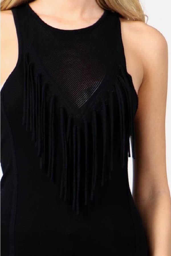 Hesperus - Wholesale Knit Top - Women's - TEXTURED TOP WITH FRINGE2