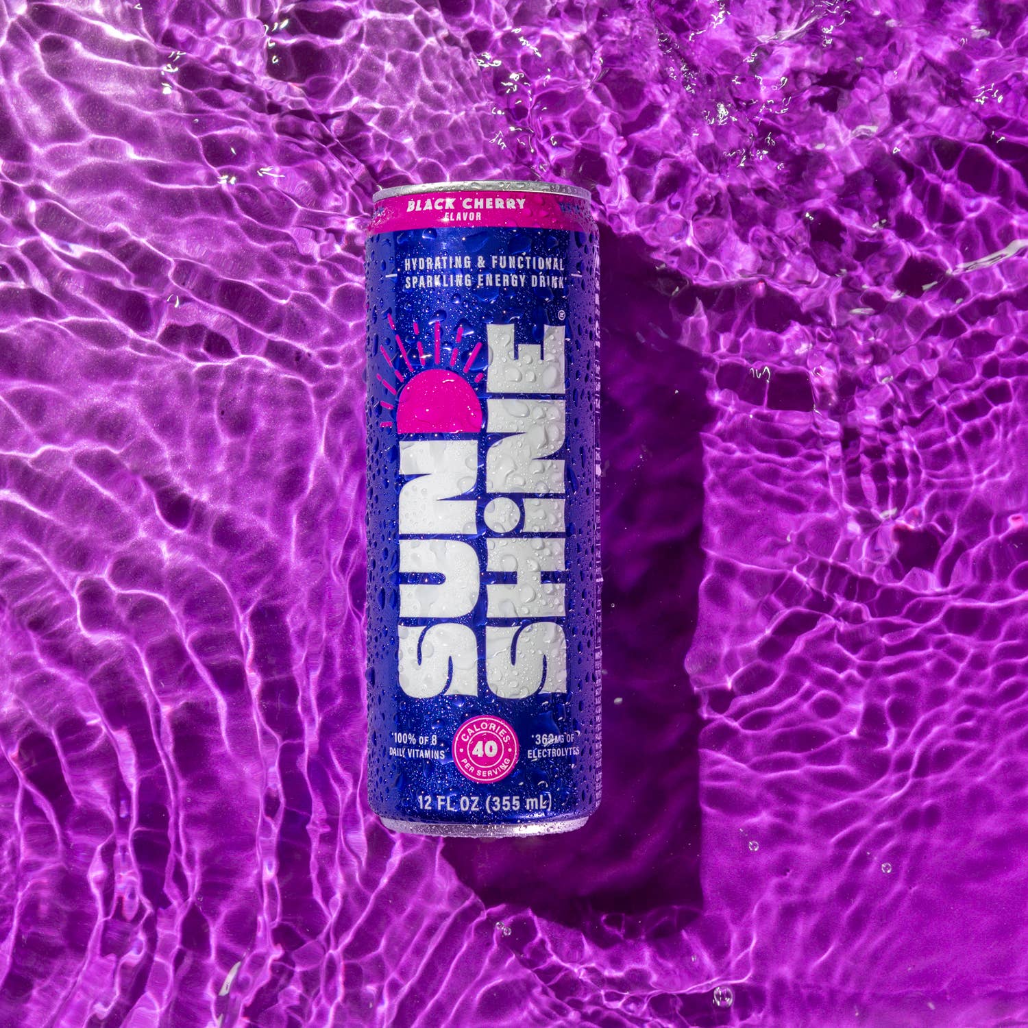 Sunshine Beverages - Wholesale Sports/Energy Drink - Sunshine Energy - Black Cherry (12pk - 12oz)