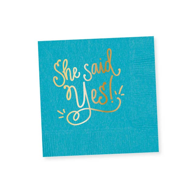 Natalie Chang - Wholesale Disposable Cup - She Said Yes! | Engagement Cups & Napkins (ALL)4