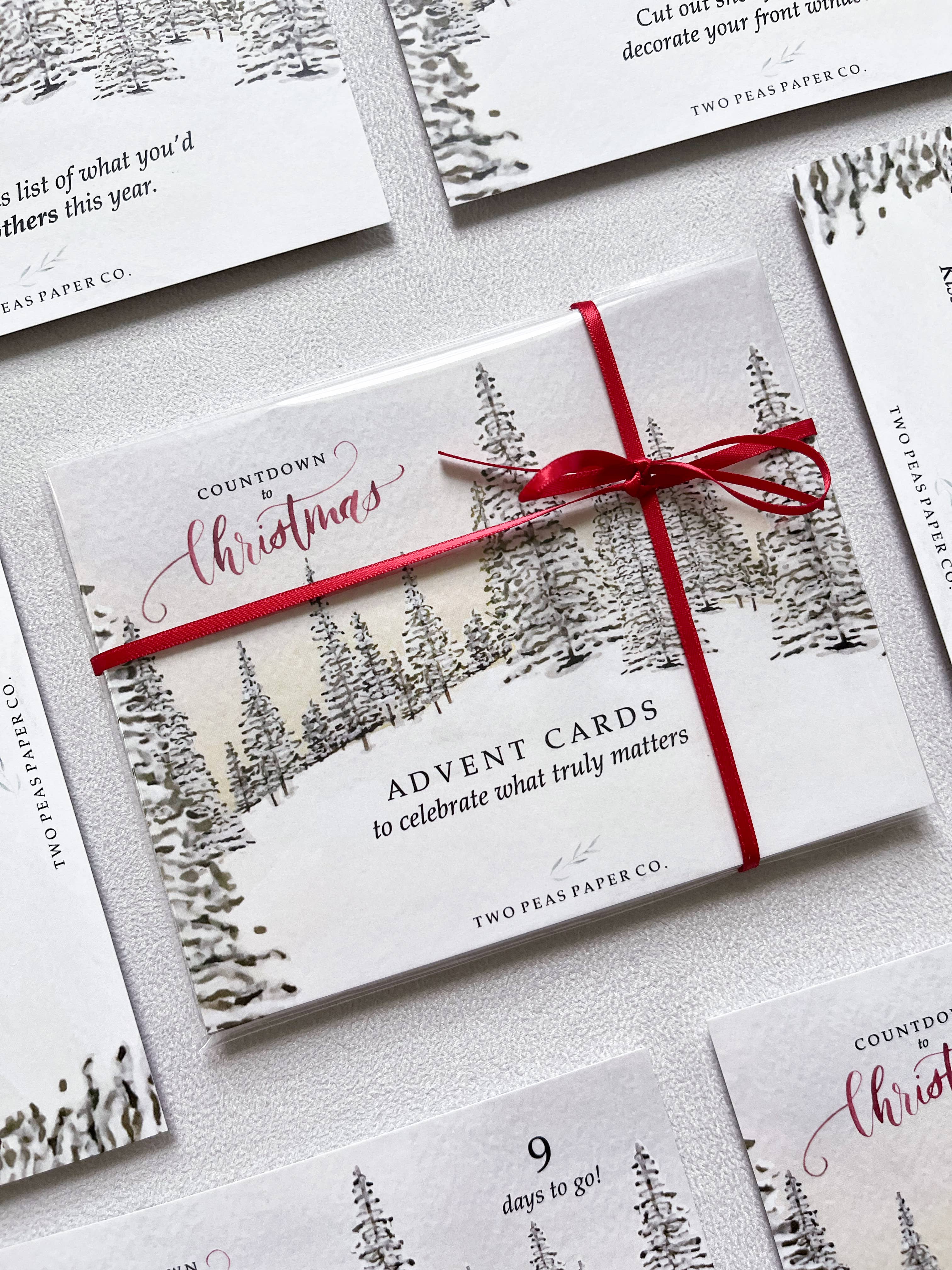 Two Peas Paper Co. – wholesale Adventskalender – Handmålad akvarelladventskalender för jul4