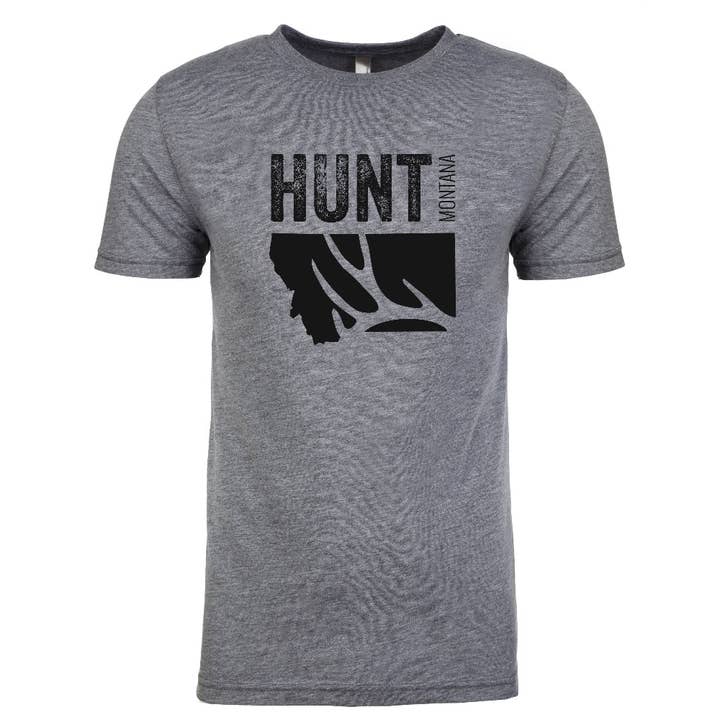 HUNT MONTANA - MONTANA DEER HUNTING SHIRT - HEATHER GRAY for wholesale by Hunt Montana