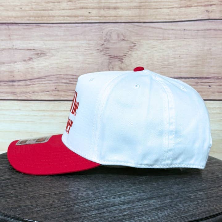 White Red I Could Be Meaner | LC Elizabeth Original | Embroidered Hat for wholesale on Faire1