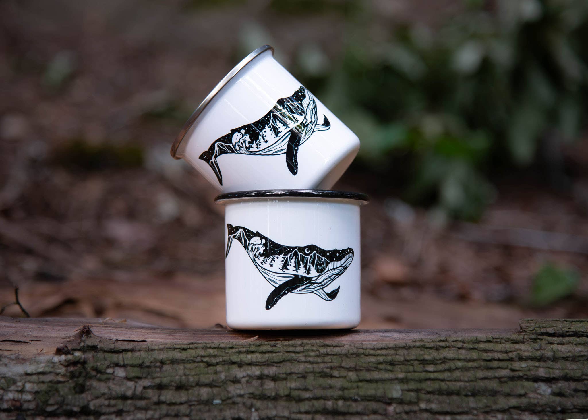 Mountain Mornings – wholesale Coffee mug – Whale, Camping Mug1