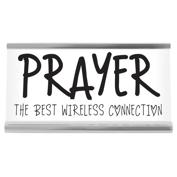 4" White Desk Sign - Prayer for wholesale by Wellspring