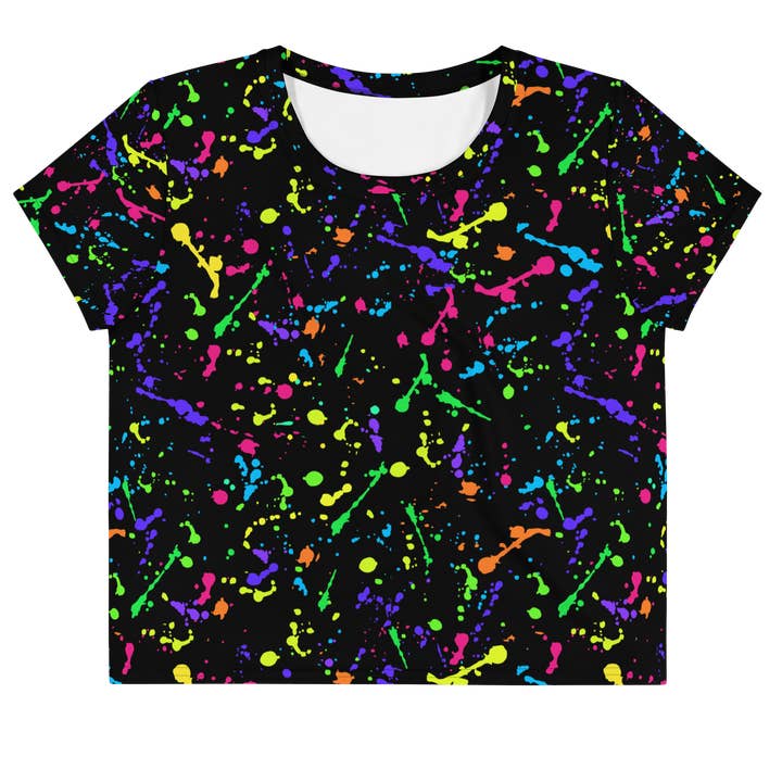 Elektrisk bläck crop top för wholesale av Goth Cloth Co.