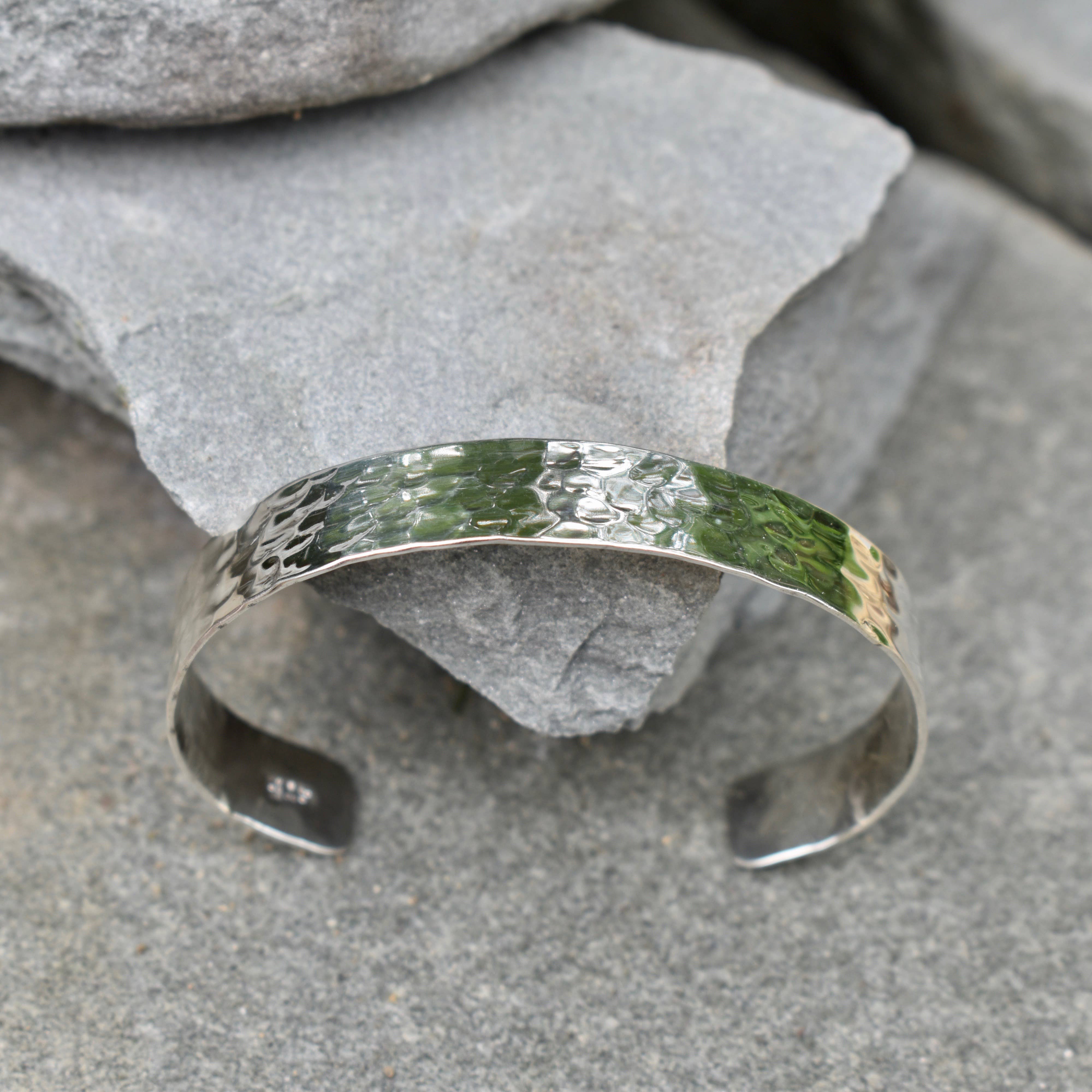 Krystyna's Silver - Wholesale Cuff Bracelet - Sterling Silver Hand Hammered Cuff2
