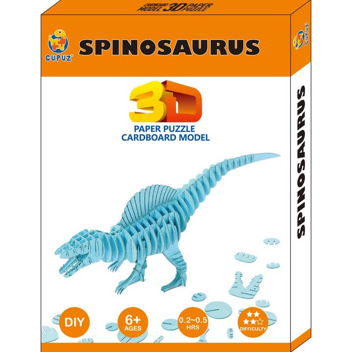 Go on make me - Wholesale DIY Craft Kit - Spinosaurus dinosaur 3d paper card kit