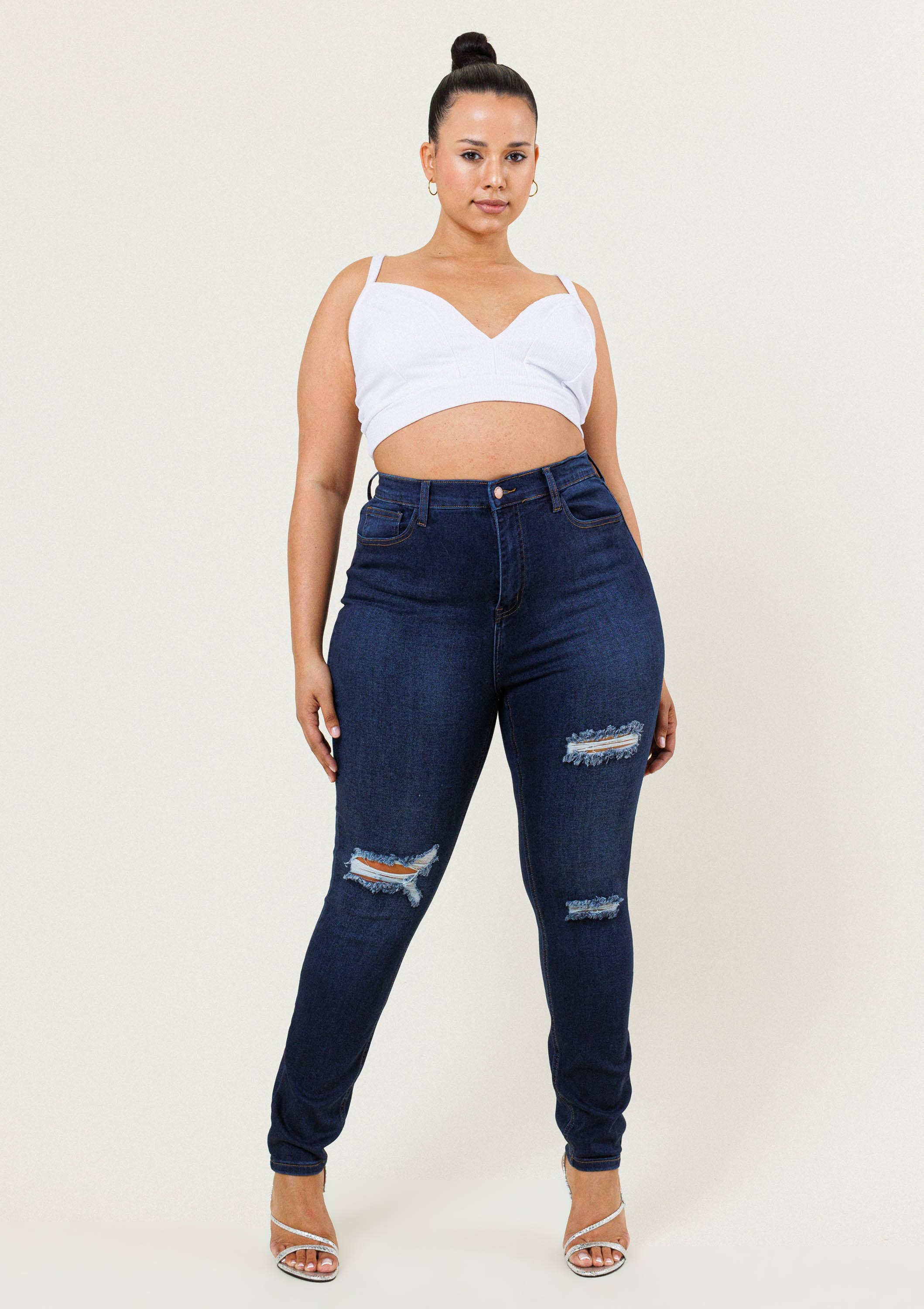 Wholesale Plus Let Me Love You Skinny Jeans for your store Faire
