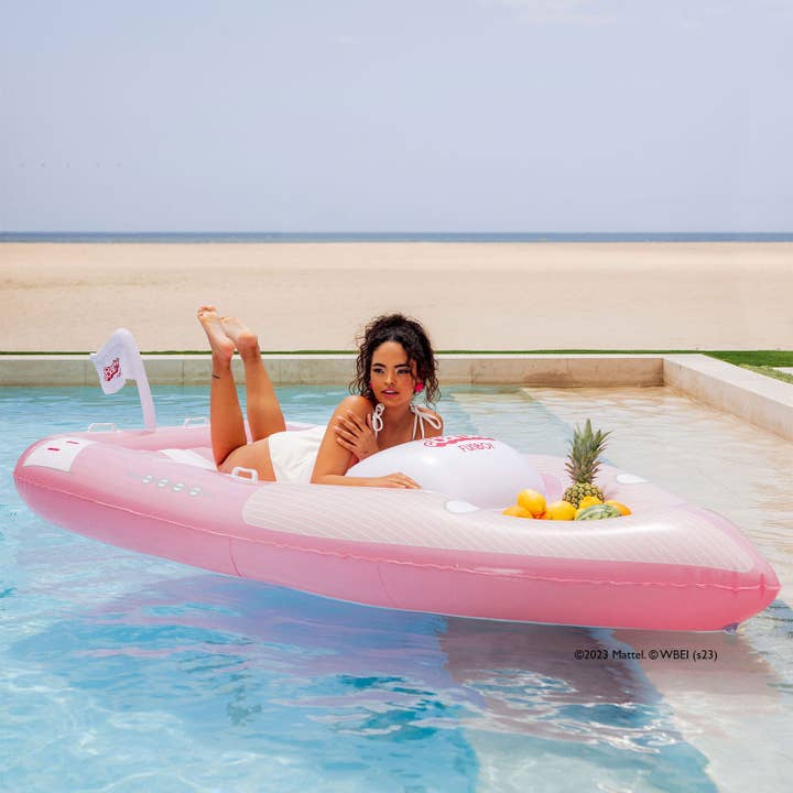 FUNBOY - Wholesale Inflatables - Barbieâ„¢ The Movie x FUNBOY Speed Boat Pool Float