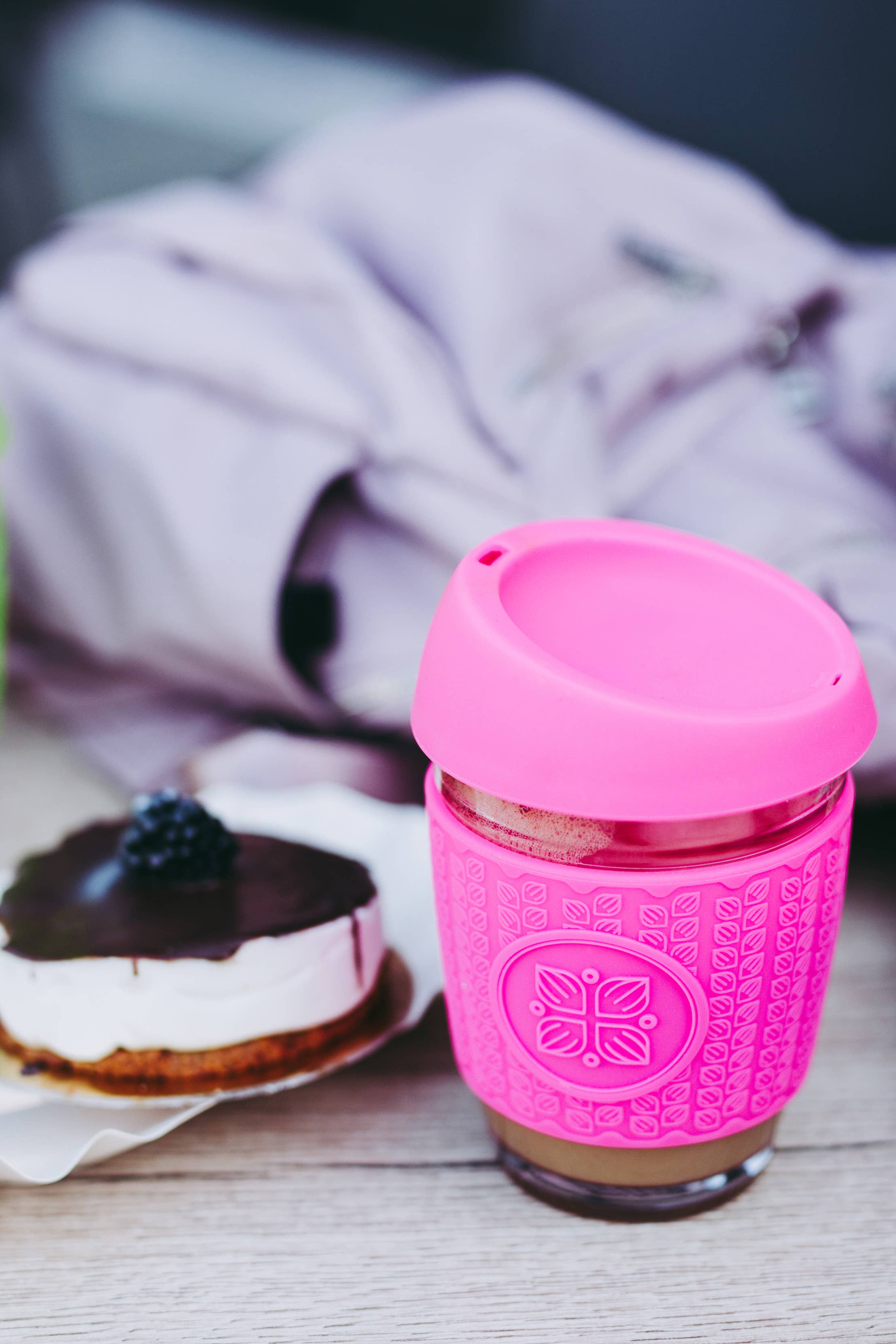 Funk My World – wholesale Insulated mug/tumbler – Funk My World Reusable   GlassTravel Cups - FUSION PINK4