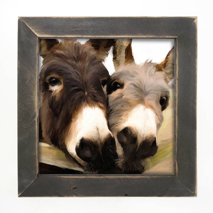 ginger blue - Wholesale Art Print - Two Donkeys