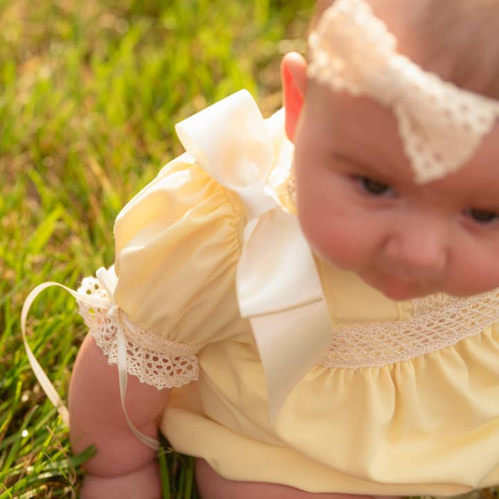 Posh Pickle - Wholesale Bodysuit (Non-Footed) - Baby - Bristol Yellow Heirloom Bubble2