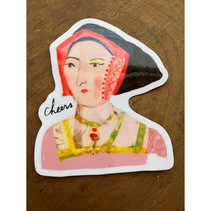 3-tums vinylklistermärke - Tudor Cheers för wholesale av Colleen Harrington Studio