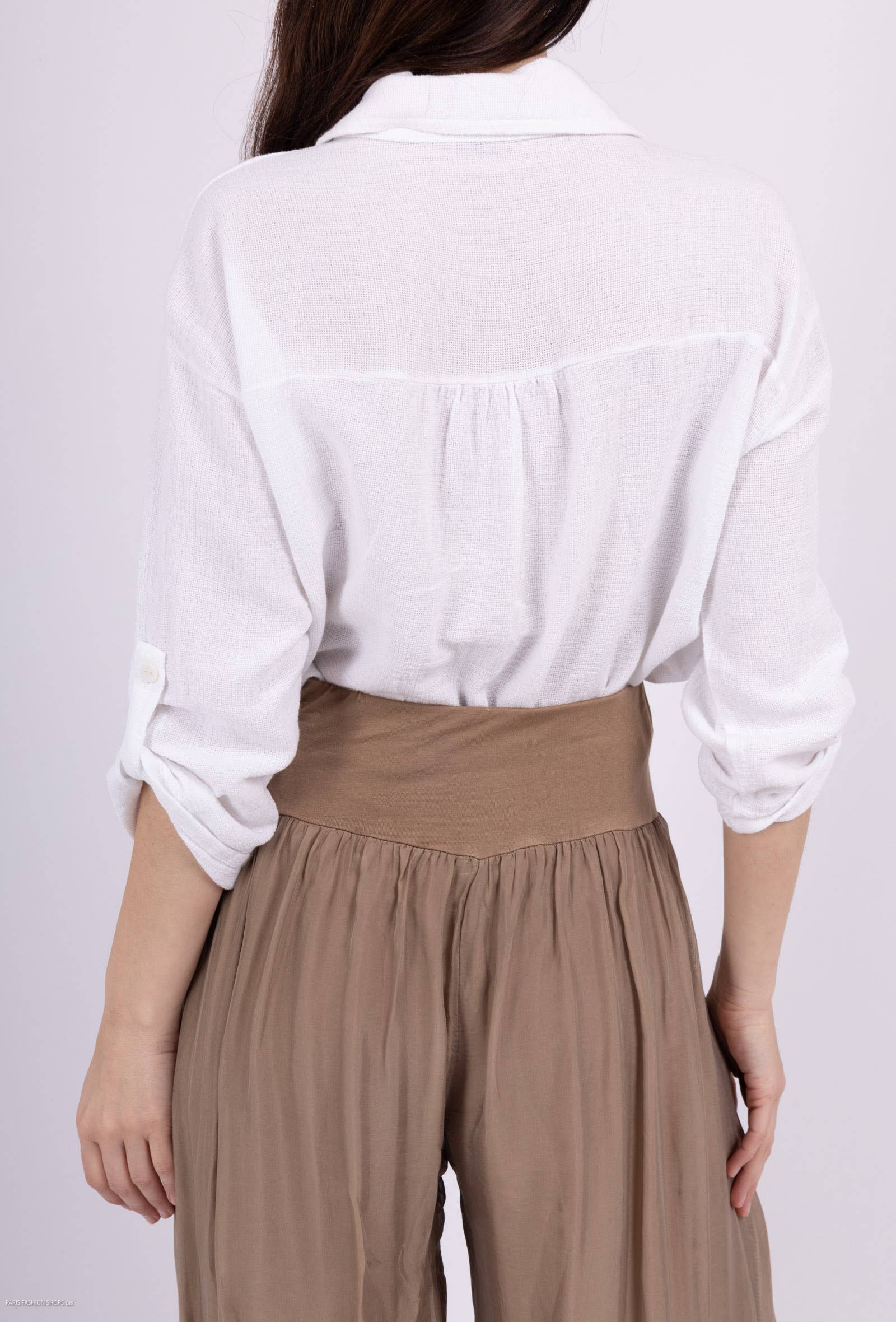 Shyloh - Wholesale Button Down Shirt - Women's - Linen cotton top 1578214