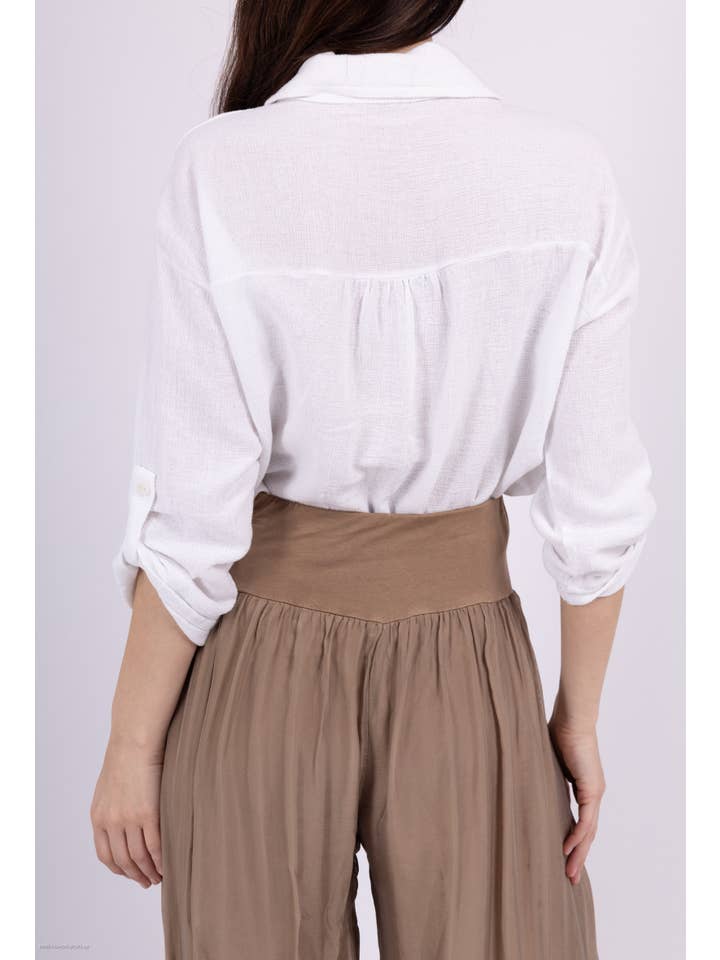 Shyloh – wholesale Buttoned-down shirt – Women's – Linen cotton top 1578227